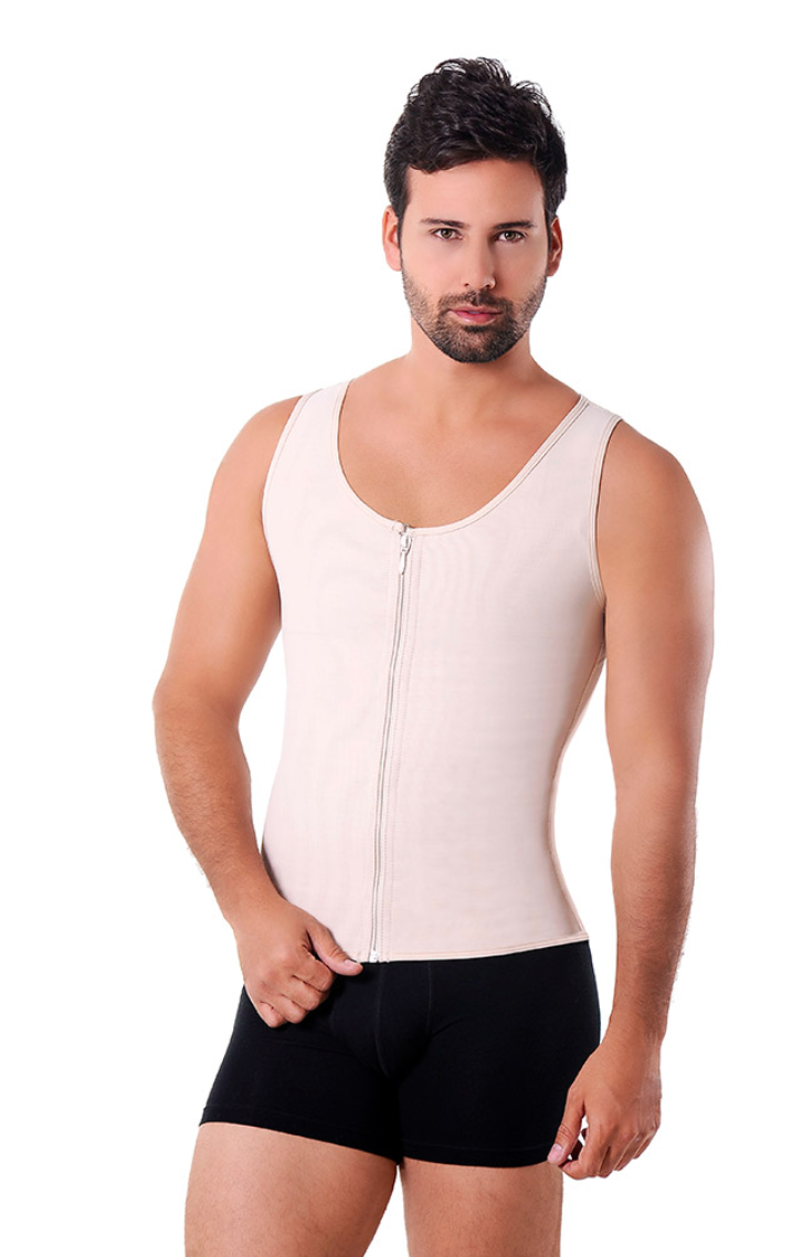 1053 ANN M   Men’s VEST With Zipper Power-net Fabric Chaleco