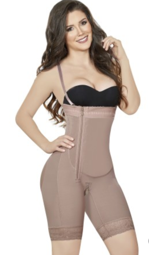 6153 ANN M CHANTAL  strapless, thigh and long length girdle with zipper