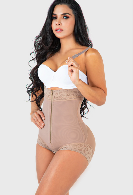 1035 JACKIE L  Body Shaper Strapless, Panty With Zipper