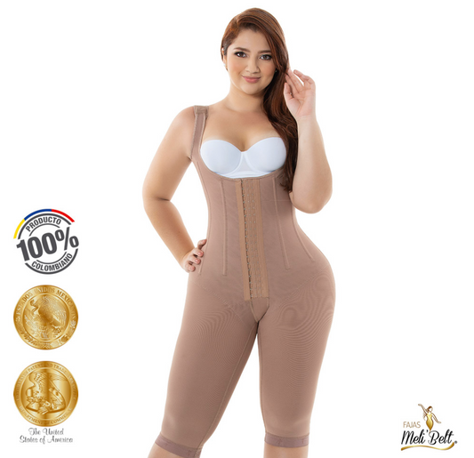 3031 MELI BELT GIRASOL Full Bodyshaper with 7 Bone, Long Leg, 3 lines of 18 hooks