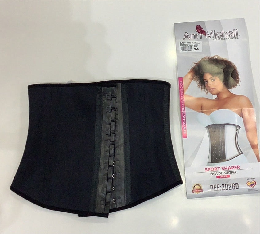 2026D ANN M Short Torso Latex Waist Trainer Fajas Kataleya