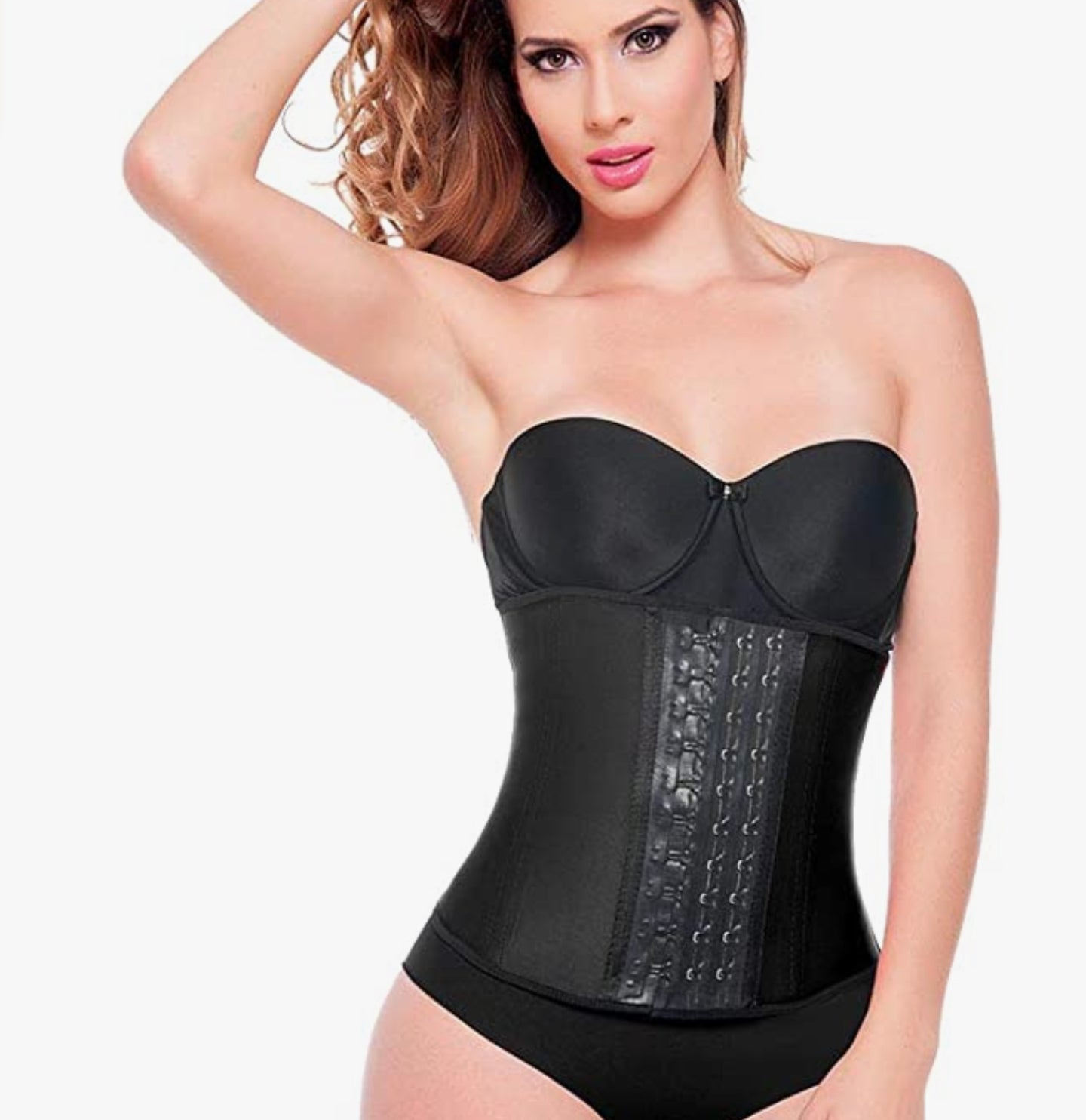 2026D ANN M Short Torso Latex Waist Trainer Fajas Kataleya