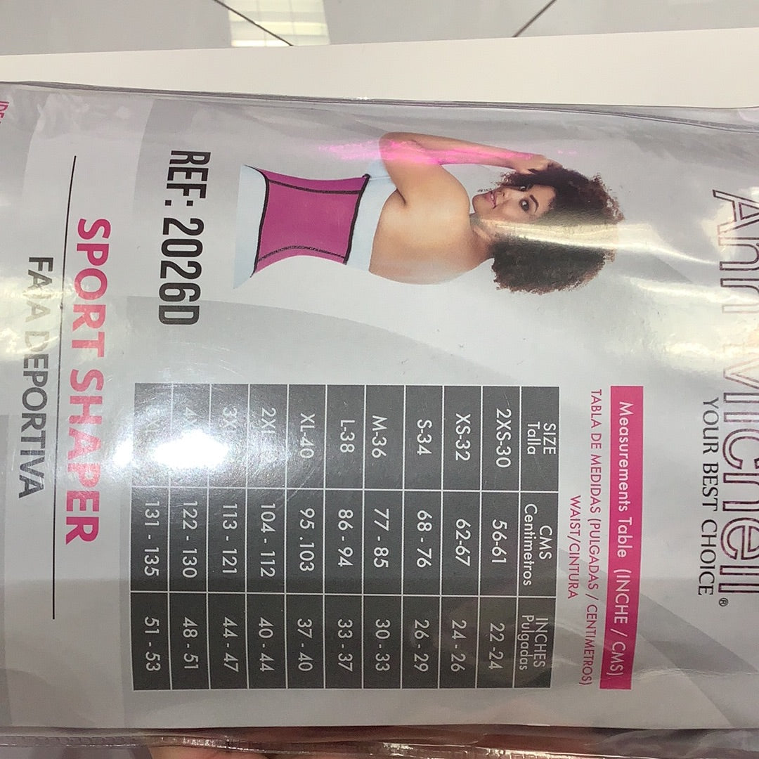 2026D ANN M Short Torso Latex Waist Trainer Fajas Kataleya