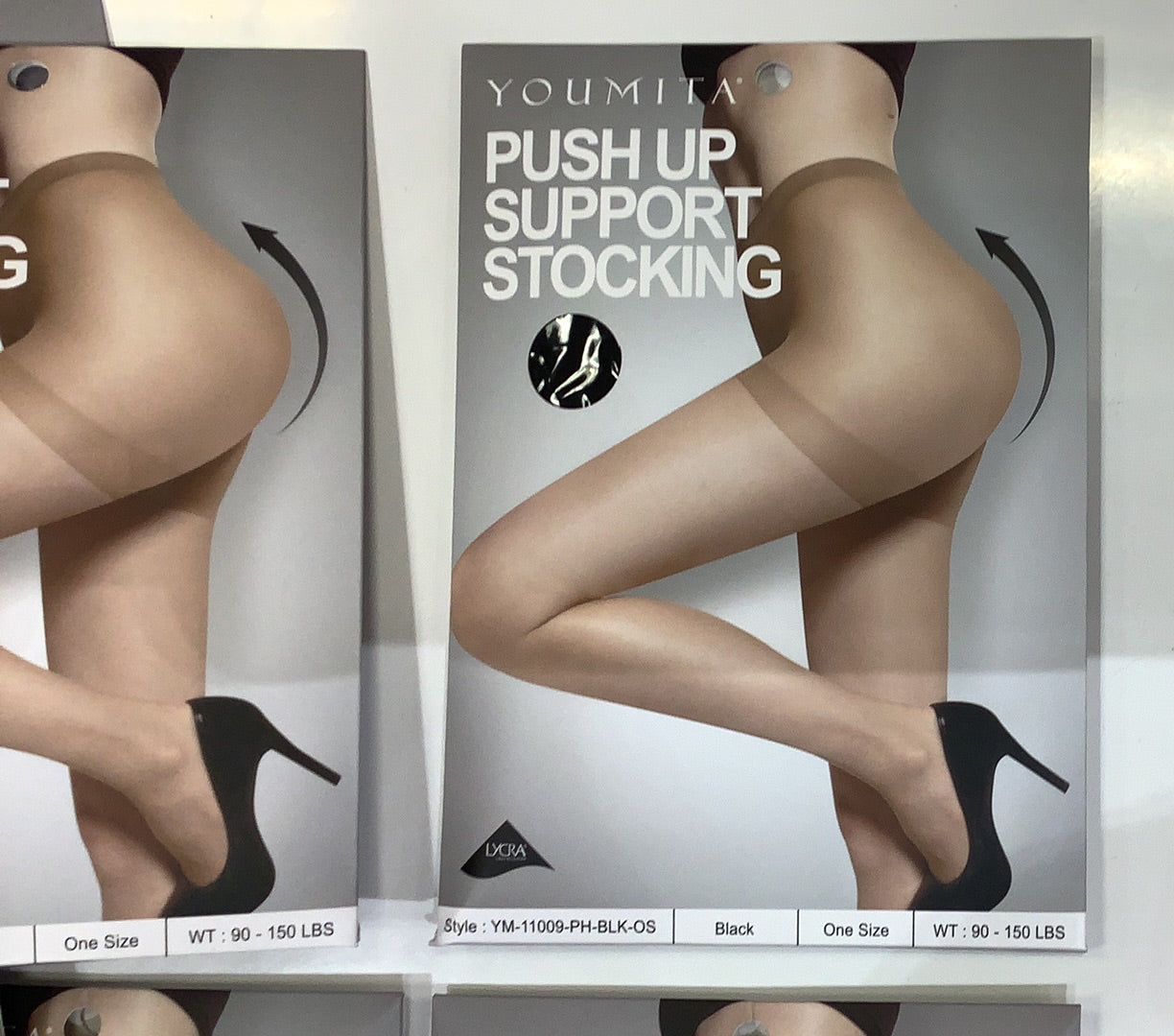 YM-011009 YOUMITA stocking tights Push Up Support, transparencies