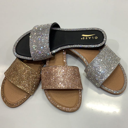 Sandals honey 62 Slip-On Flat with Rhinestones